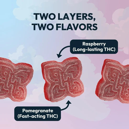 Double Take Gummies - Pomegranate Raspberry (Indica)