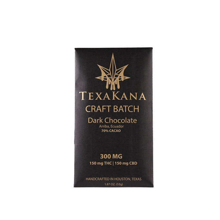 Dark Chocolate - Craft Batch (150mg Delta 9 THC: 150mg CBD)