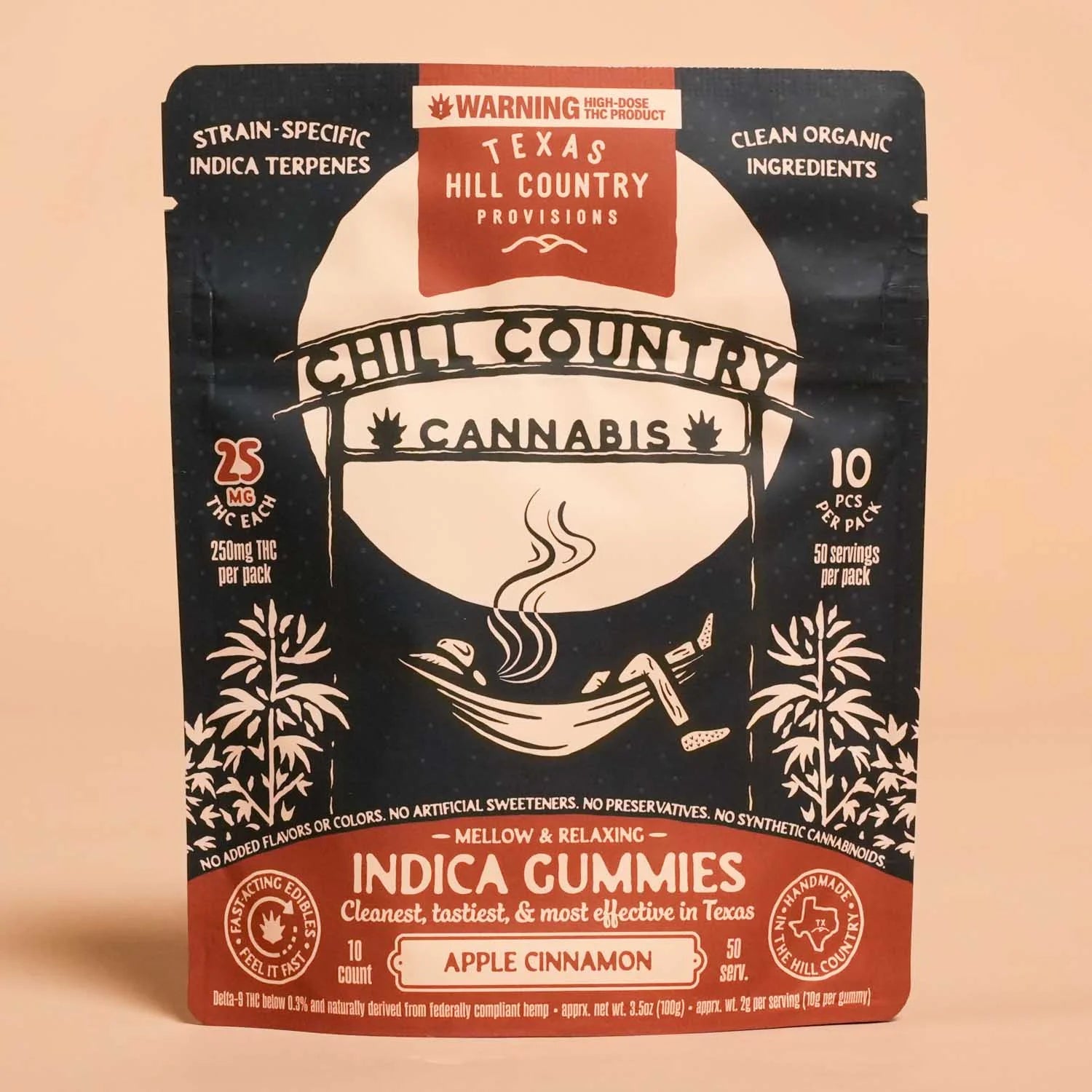 Fast Acting D9 Apple Cinnamon Gummies (Indica)