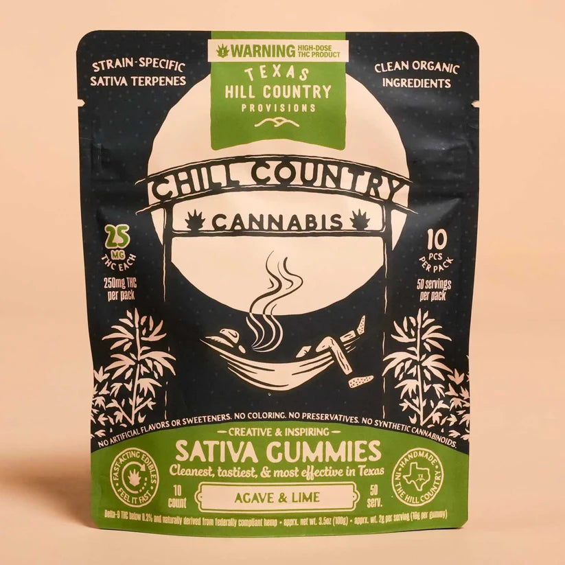Fast Acting D9 Agave & Lime Gummies (Sativa)