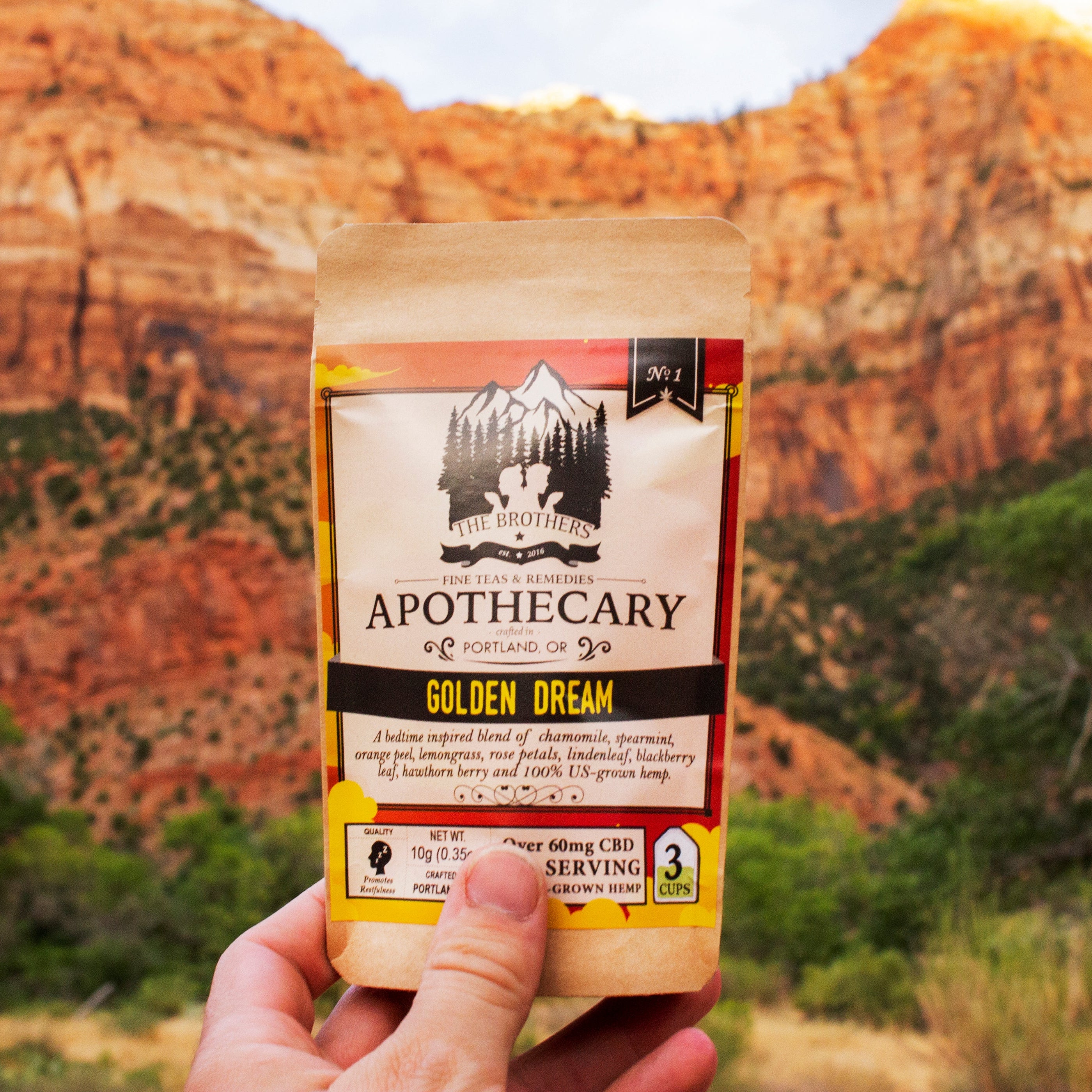 Golden Dream | Hemp CBD Tea (3 pack)