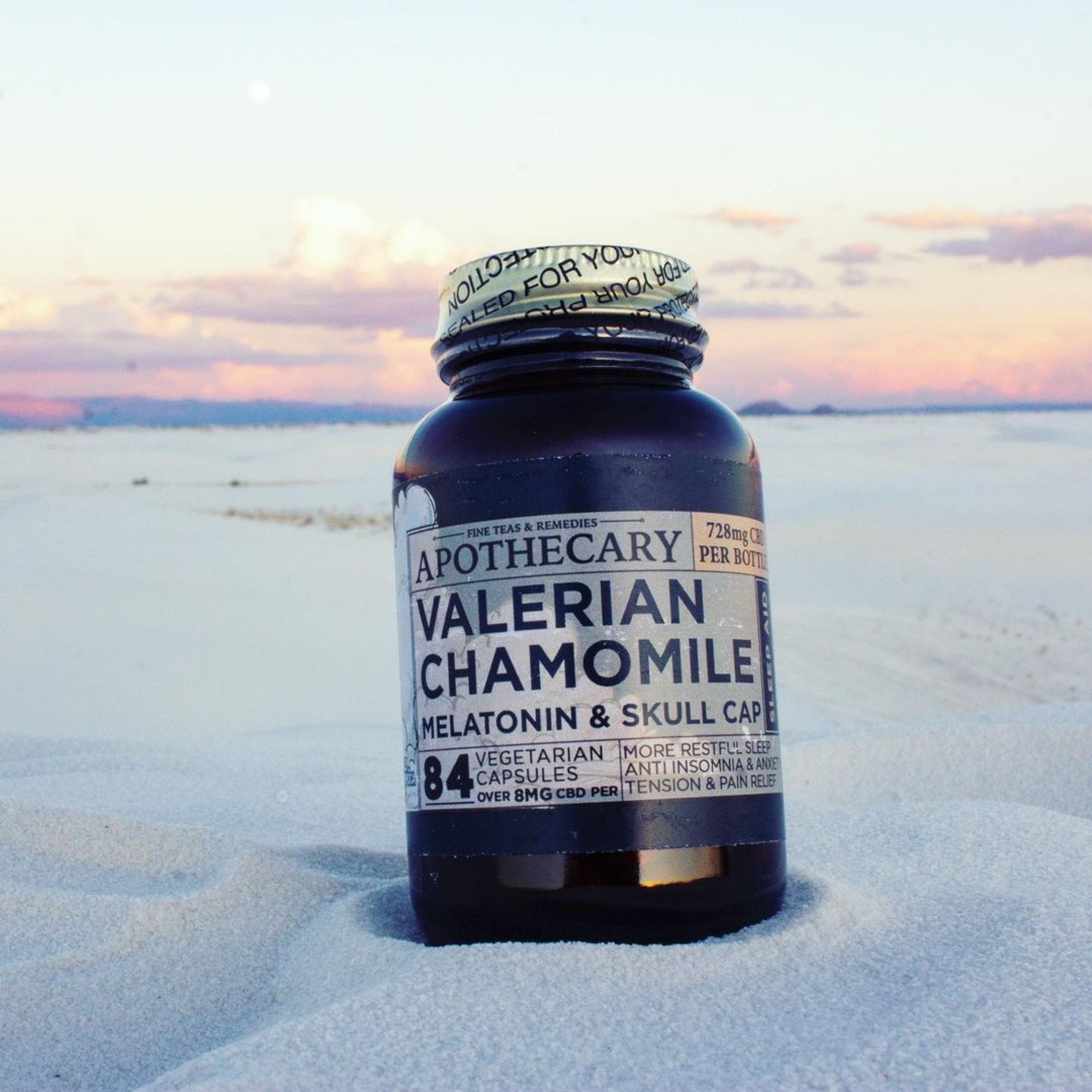 Sleep Aid Capsules | CBD + Valerian, Chamomile, Skull Cap & Melatonin
