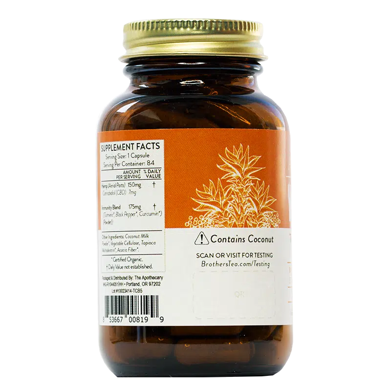 Immunity Support | Turmeric + CBD Capsules