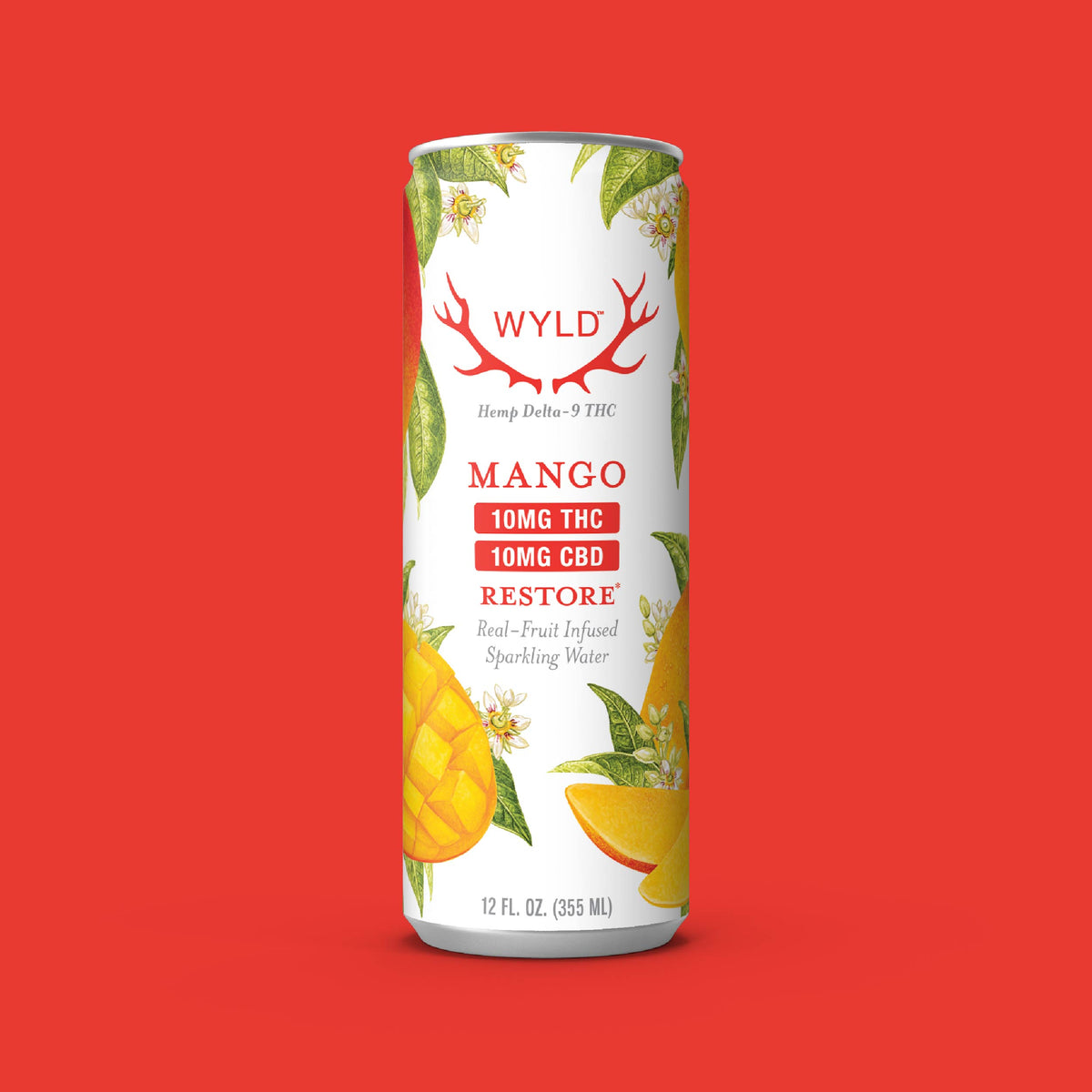 THC Sparkling Water - Mango (10mg THC)