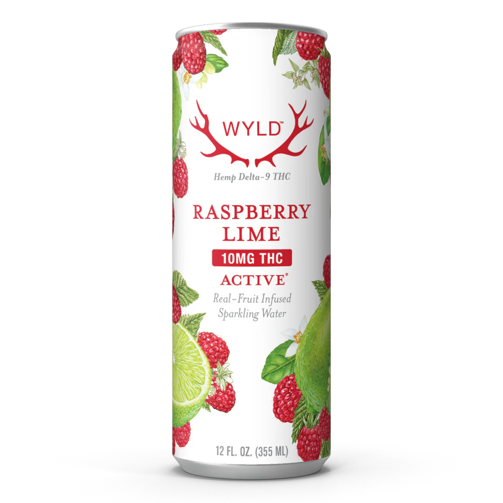 THC Sparkling Water - Raspberry Lime (10mg THC)
