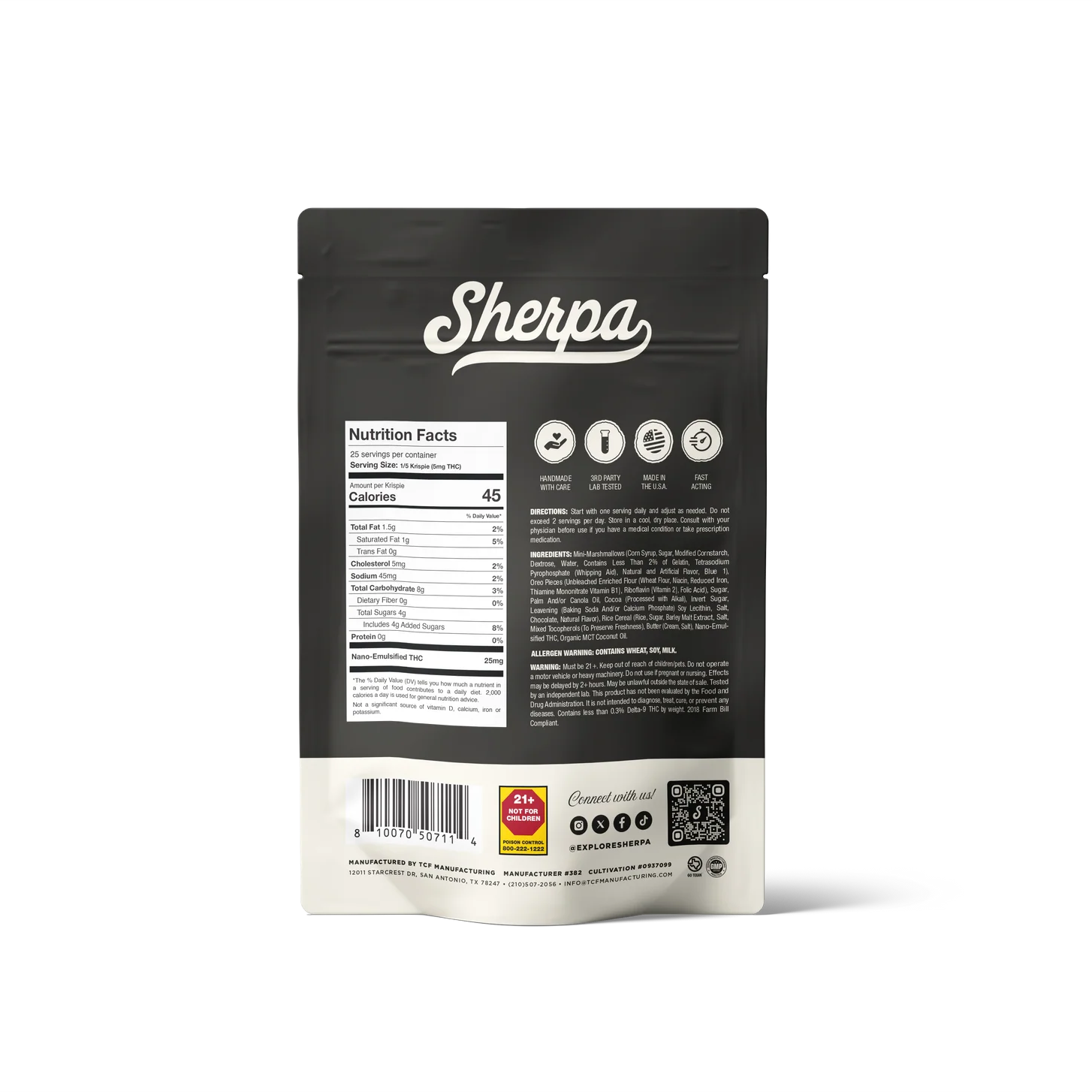 Sherpa THC Baked Krispies (25mg)