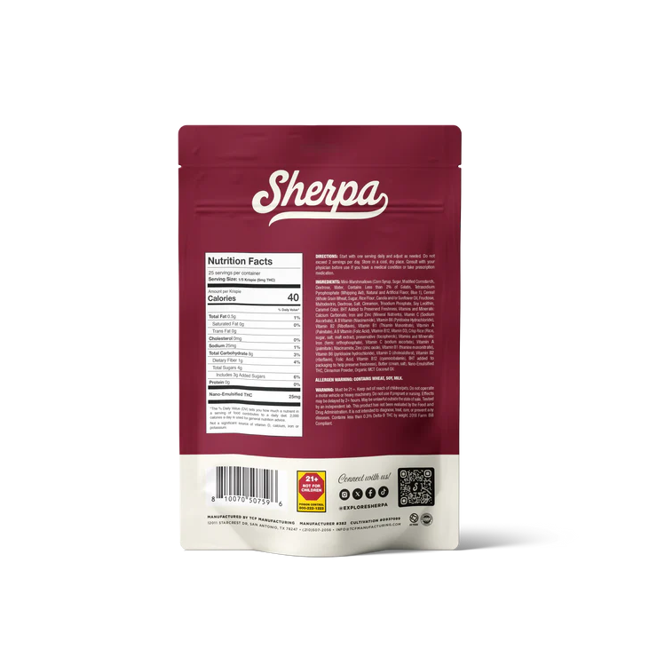 Sherpa THC Baked Krispies (25mg)
