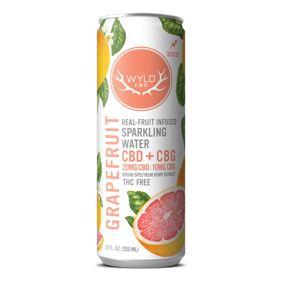 CBD + CBG Sparkling Water - Grapefruit