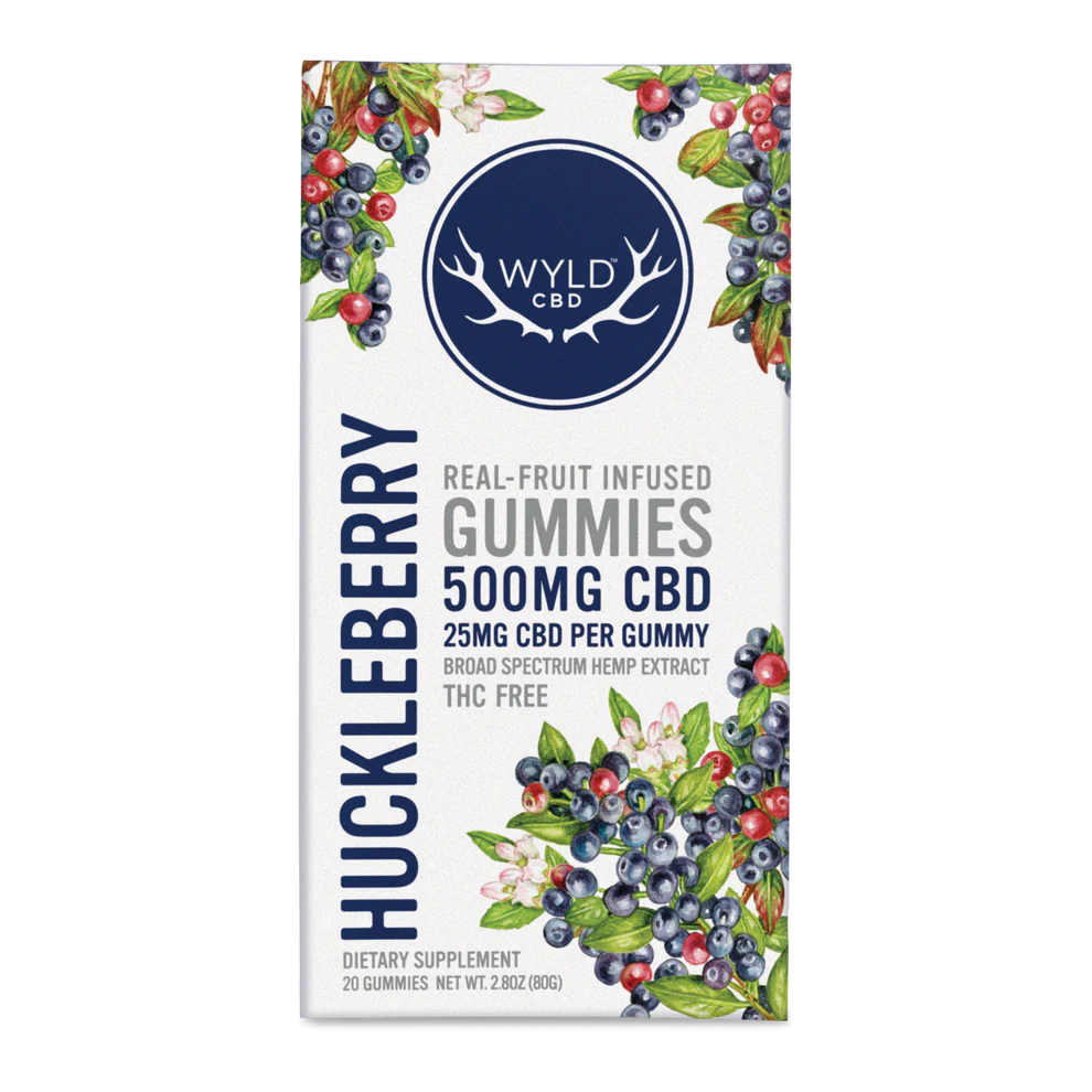 Huckleberry Gummies - 25mg CBD Per Gummy
