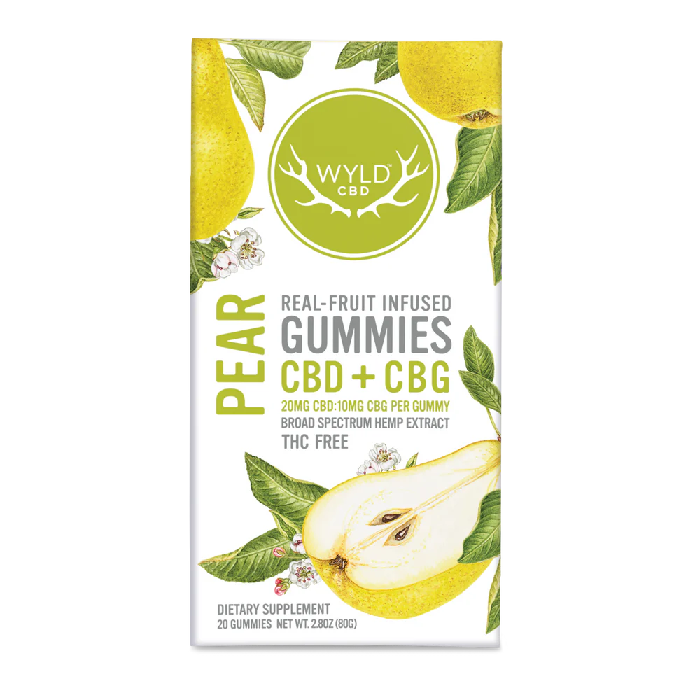 Pear Gummies - 20mg CBD : 10mg CBG Per Gummy