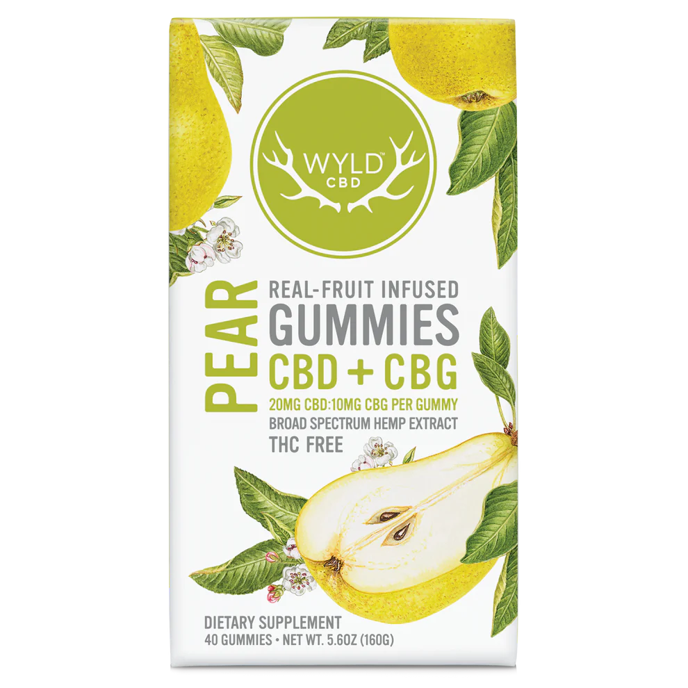 Pear Gummies - 20mg CBD : 10mg CBG Per Gummy