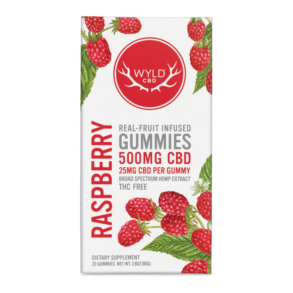 Raspberry Gummies - 25mg CBD Per Gummy
