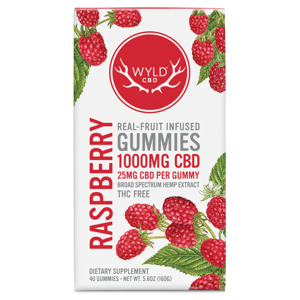 Raspberry Gummies - 25mg CBD Per Gummy