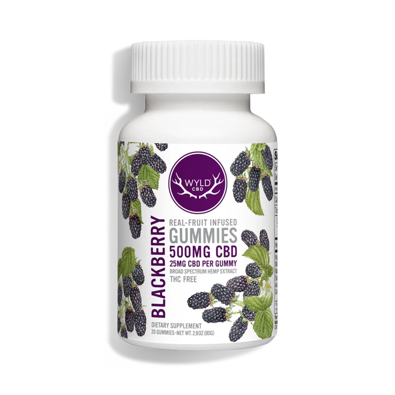 Blackberry Gummies - 25mg CBD Per Gummy
