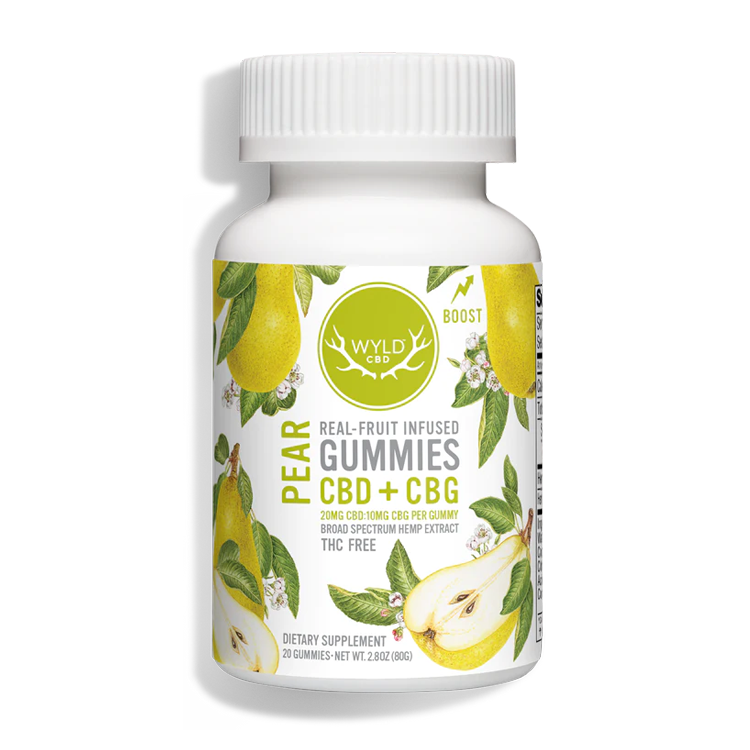Pear Gummies - 20mg CBD : 10mg CBG Per Gummy