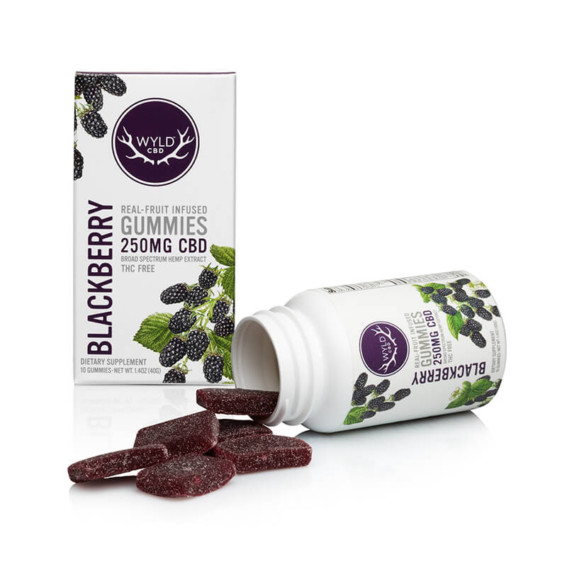 Blackberry Gummies - 25mg CBD Per Gummy