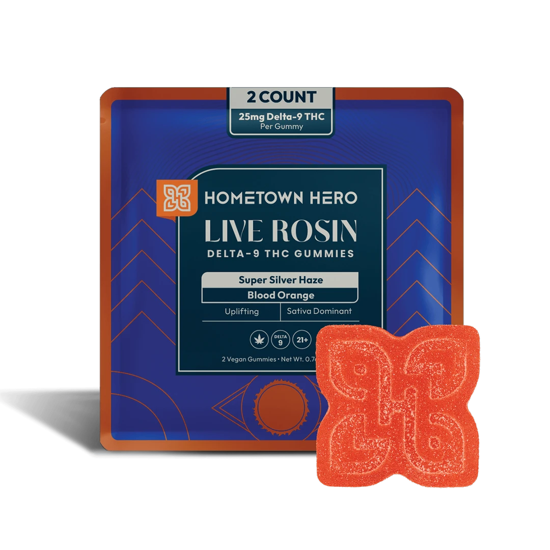 Live Rosin Gummies - Blood Orange SSH - Delta-9 (2 Pack)
