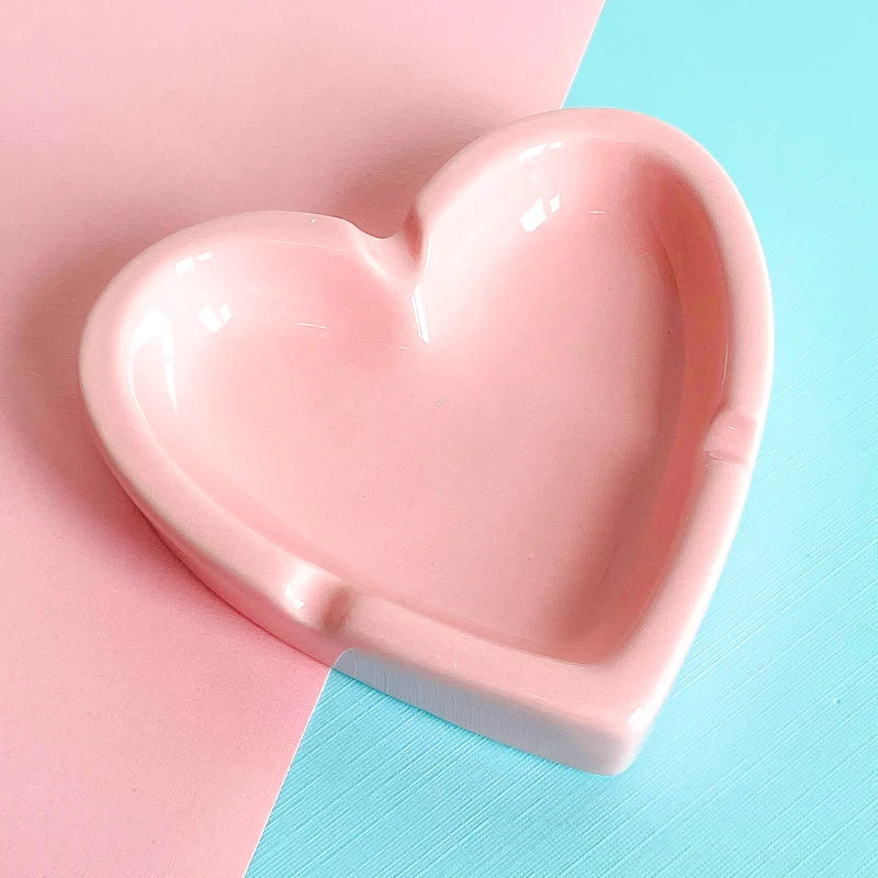 Candy Heart Ashtray - Pink