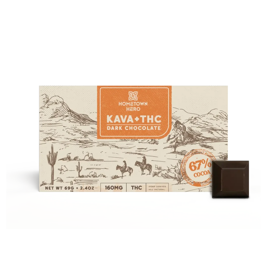 Kava + THC - Dark Chocolate Bar (20mg)