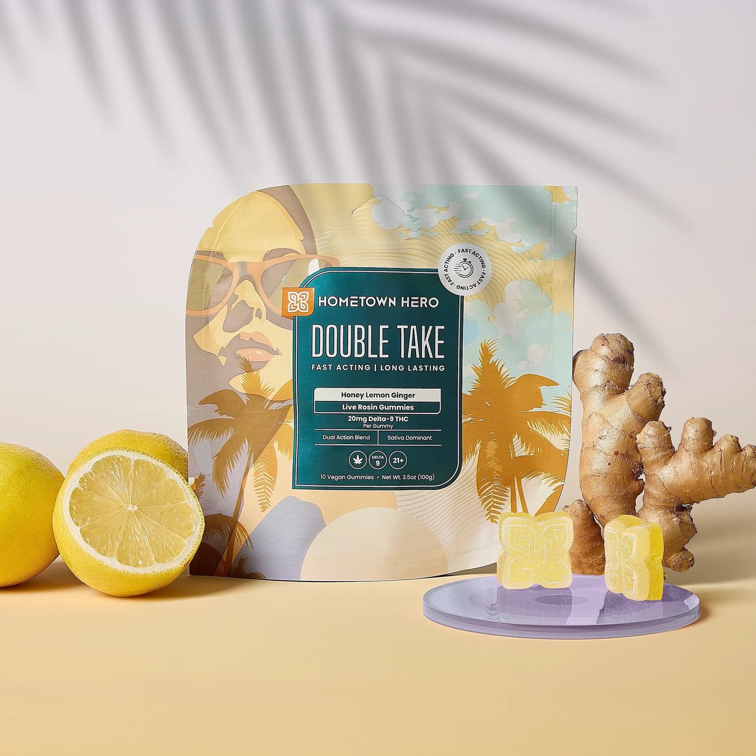 Double Take Gummies - Honey Lemon Ginger (Sativa)